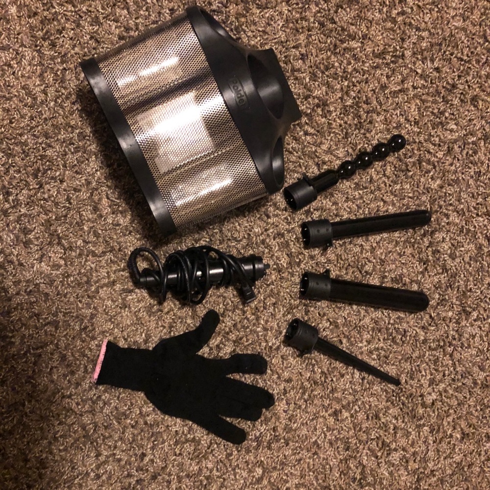 Curling 4-in-1 Set with Hair Accessory Holder